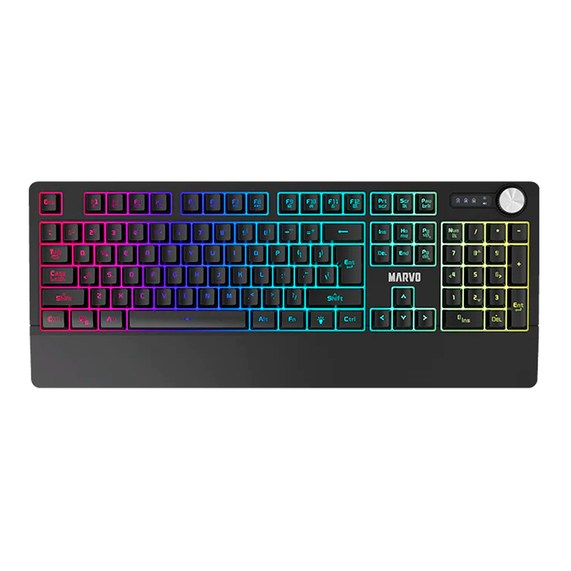 Teclado Gaming Español Marvo K660 Membrana Iluminación PcService